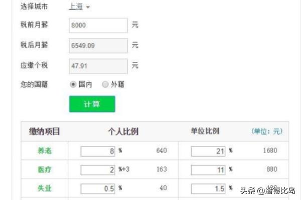 税后工资计算器2022（税后工资计算器年薪）